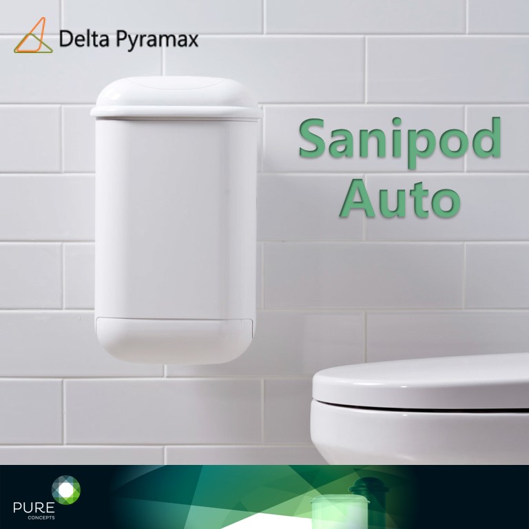 Sanipod非接觸式衛生用品棄置箱-商場-酒店-物管適用-廁所智能自動感應垃圾桶-公廁電子感應垃圾桶-pod-petite-auto